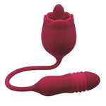 Wild Rose Clitoral Stimulator With Thrusting Bullet