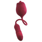 Wild Rose Clitoral Stimulator With Thrusting Bullet