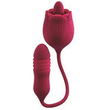 Wild Rose Clitoral Stimulator With Thrusting Bullet